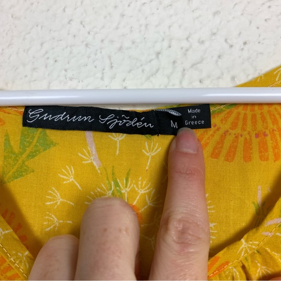 Gudrun Sjoden dandelion print dress size medium - Picture 2 of 8